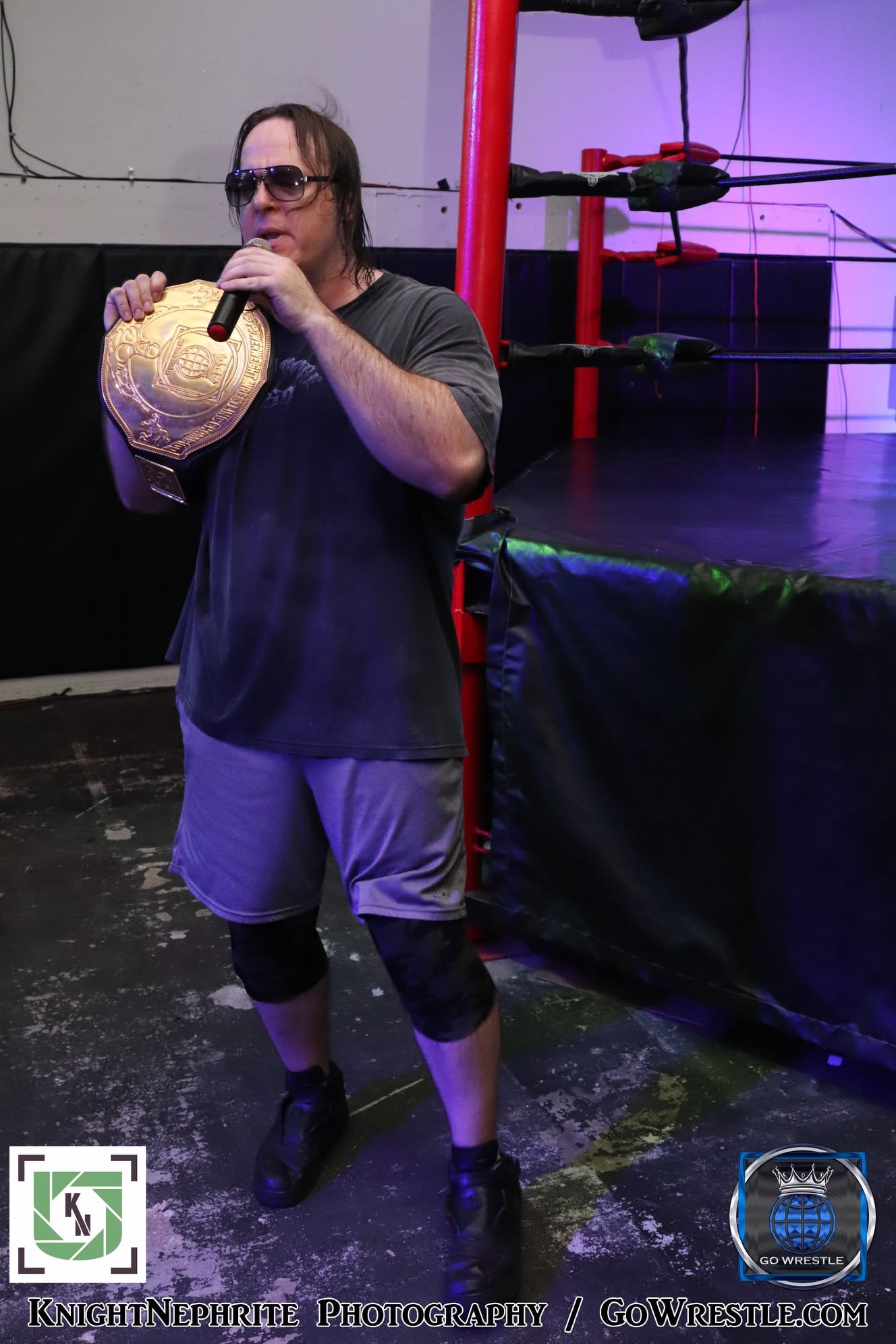 Kyle Blizzard at a Go Wrestle event
