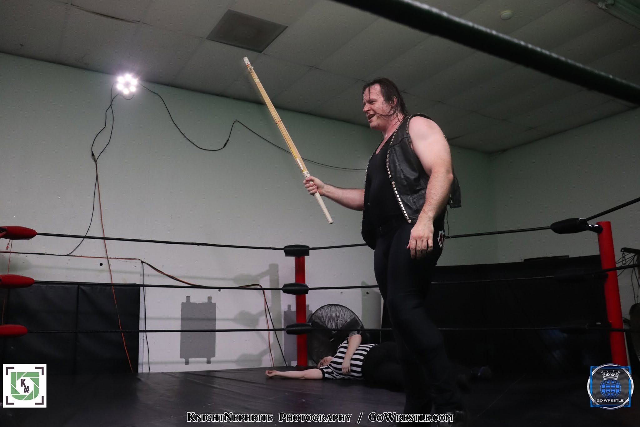 Kyle Blizzard at a Go Wrestle event